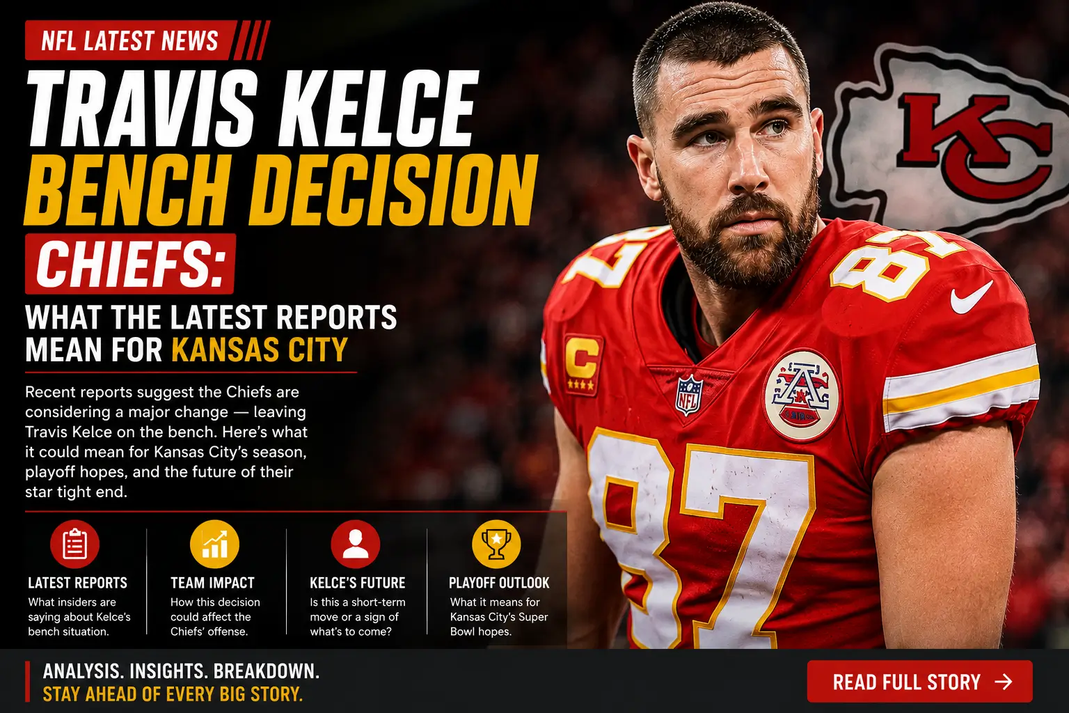 Why Is Travis Kelce Bench Decision Chiefs Trending